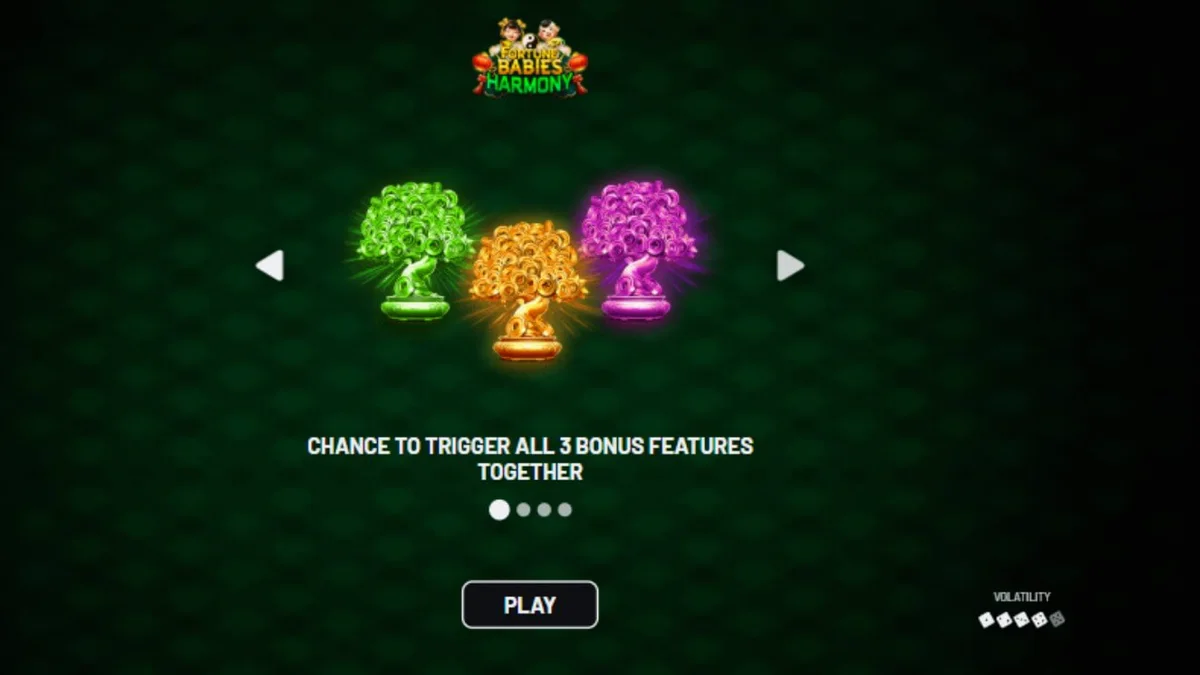 Tampilan visual ceria dari slot Fortune Babies – Harmony dengan karakter bayi keberuntungan.